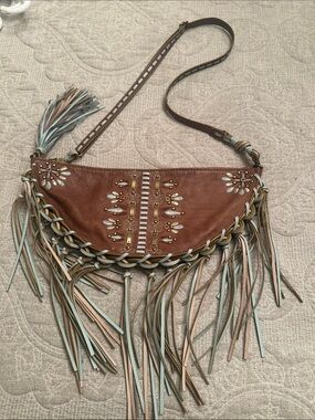 Isabella Fiore boho fringe purse